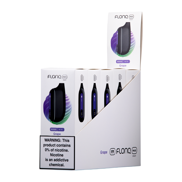 Grape Flonq Max Smart 5 Pack - Zero Nic