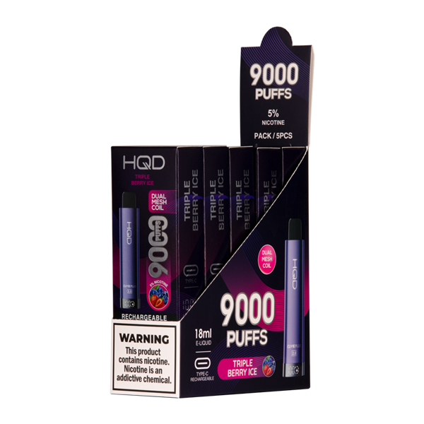 Triple Berry Ice HQD CUVIE PLUS 2.0 5 pack bundle