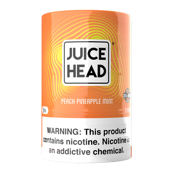 Peach Pineapple Mint Juice Head Nicotine Pouch 6mg 5-Pack