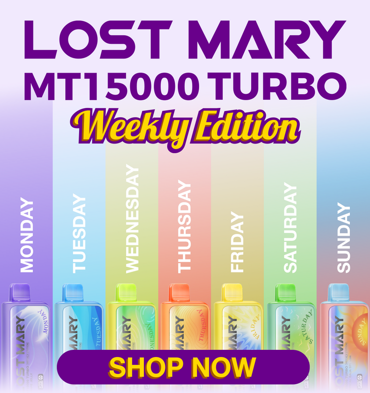 Lost Mary MT15K Turbo Weekly Edition Mobile Hero Banner