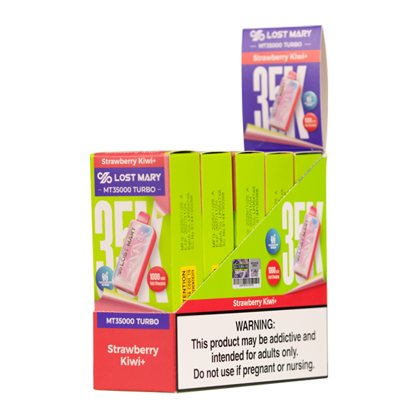 Strawberry Kiwi+ LOST MARY MT35K TURBO Nixodine Vapes