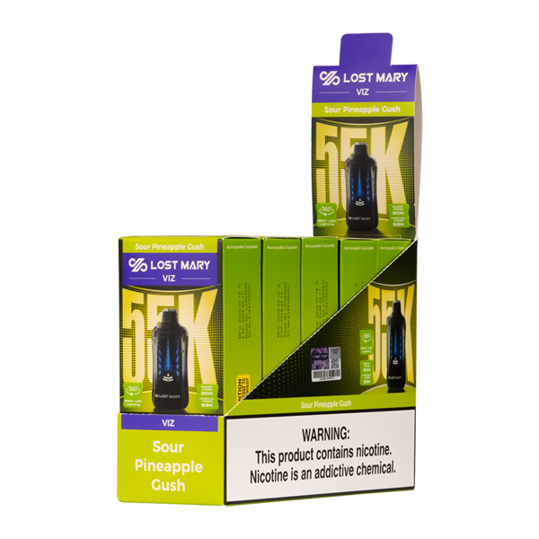 Sour Pineapple Gush LOST MARY VIZ 55K Disposables