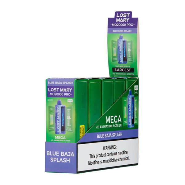 Blue Baja Splash Lost Mary MO20000 PRO Vape 5-Pack