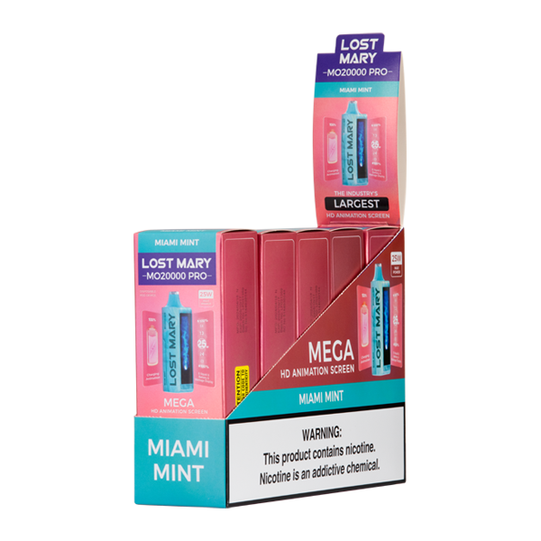 Miami Mint Lost Mary MO20000 PRO Vape 5-Pack