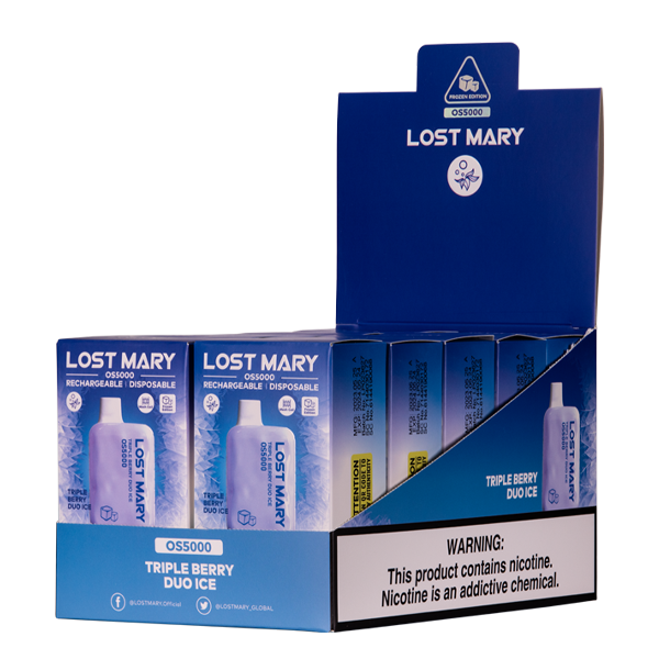 Triple Berry Duo Ice Lost Mary OS5000 Disposable Vape 10-Pack