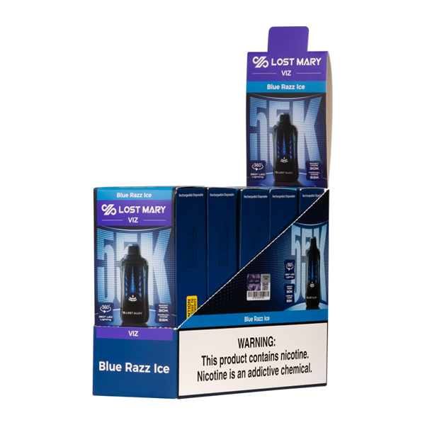 Blue Razz Ice LOST MARY VIZ 55K Disposables