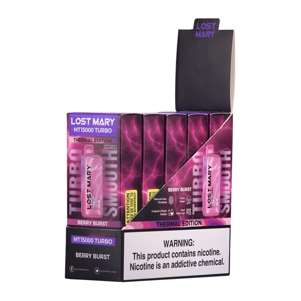 Berry Burst Lost Mary Mt15000 Turbo Disposable 5 Pack