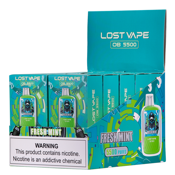 Fresh Mint - Lost Vape OB5500 10-Pack
