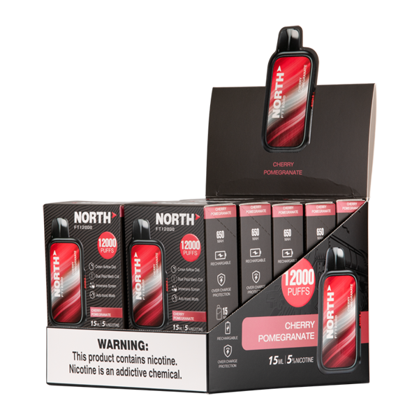 Cherry Pomegranate North FT12000 Vape 10 Pack