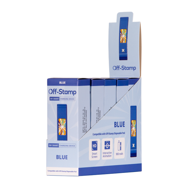 Off Stamp Blue Vape Battery 5 Pack