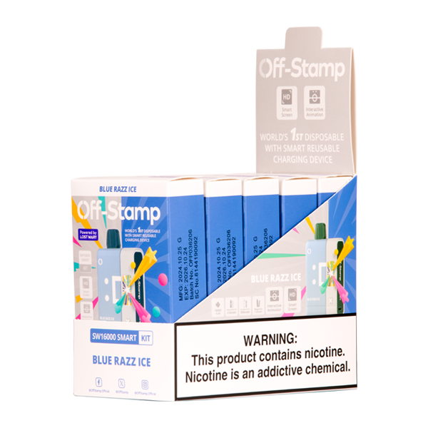 Blue Razz Ice Off Stamp SW16000 Vape Kit – Mi-One Brands