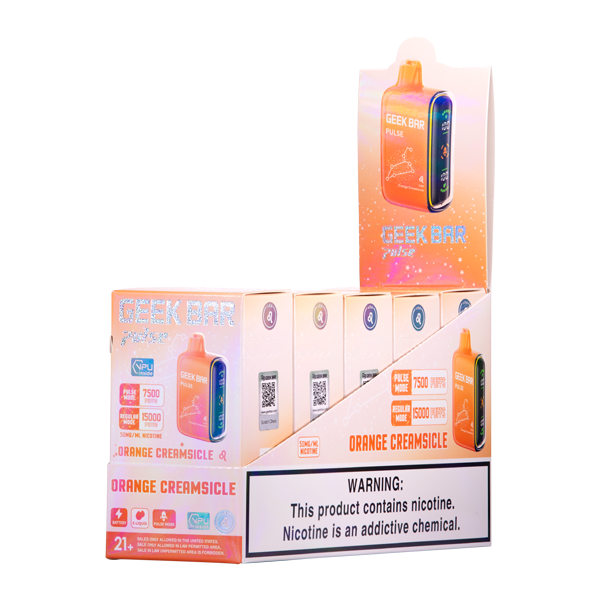Geek Vape JUICY PEACH ICE GEEK BAR PULSE - Geek Bar Orange Cream Geek Bar Pulse X Geek Vape JUICY PEACH ICE GEEK BAR PULSE - Geek Bar Orange Cream Geek Bar Pulse X