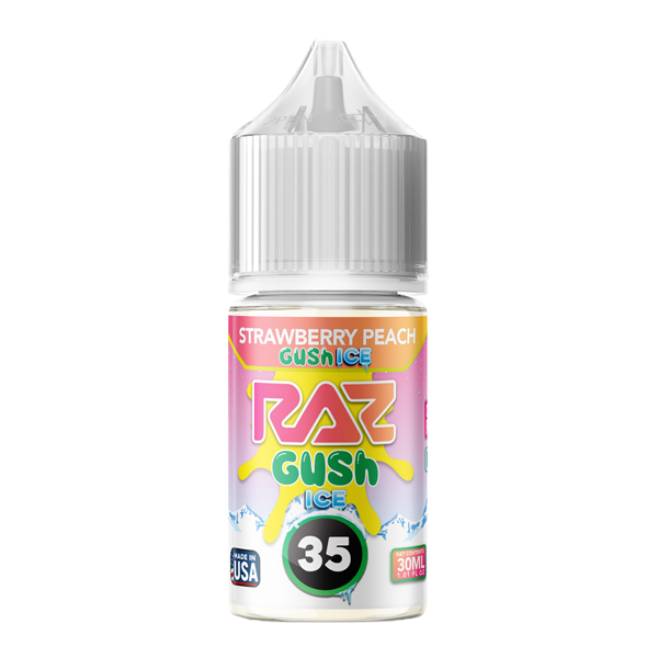 Strawberry Peach Gush Nixodine 30ml RAZ X POD JUICE 35