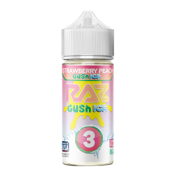Strawberry Peach Gush RAZ X POD JUICE Nixodine 100ml 3