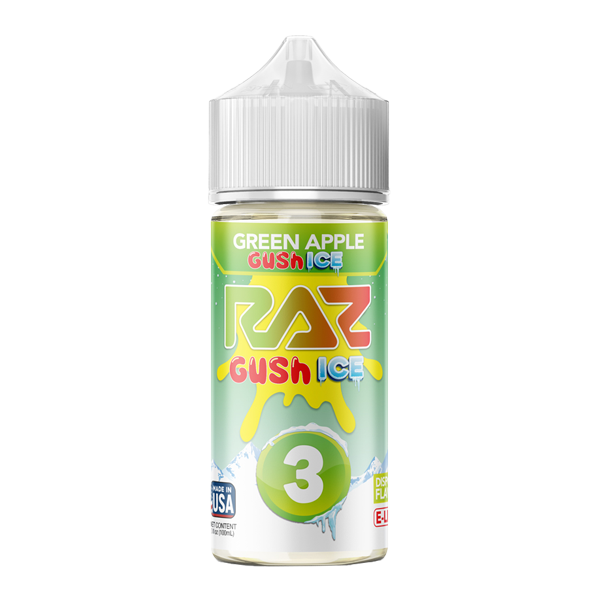 Green Apple Gush Ice RAZ X POD JUICE Nixodine 100ml GUSH ICE 3