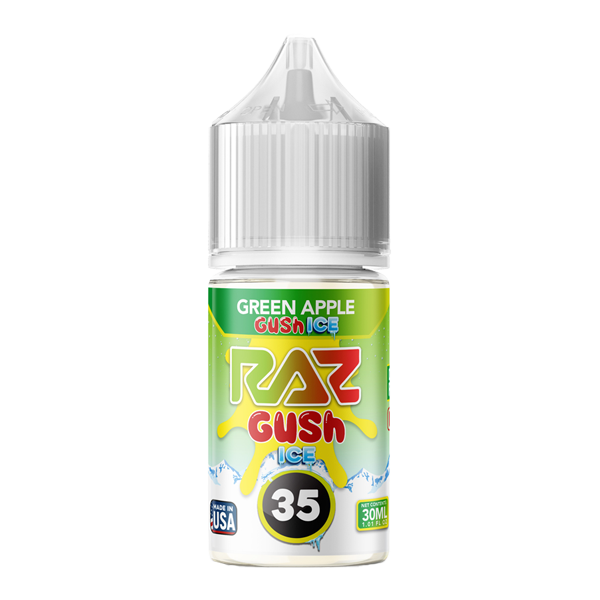 Green Apple Gush Ice Nixodine 30ml RAZ X POD JUICE 35