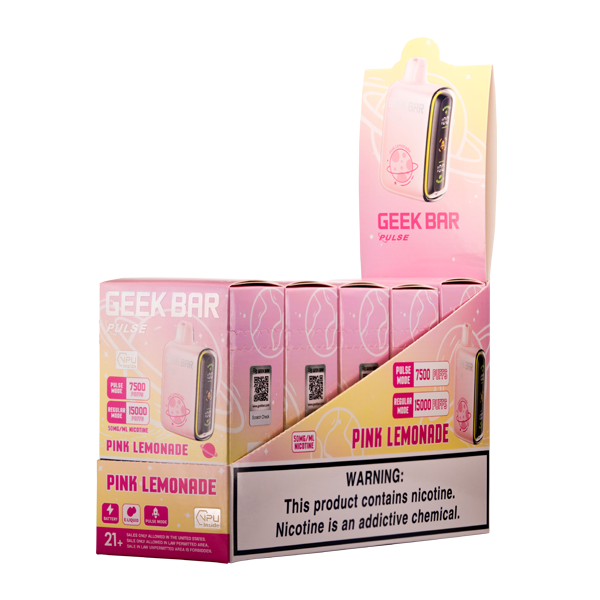 Pink Lemonade Geek Bar Pulse Vape 5-Pack