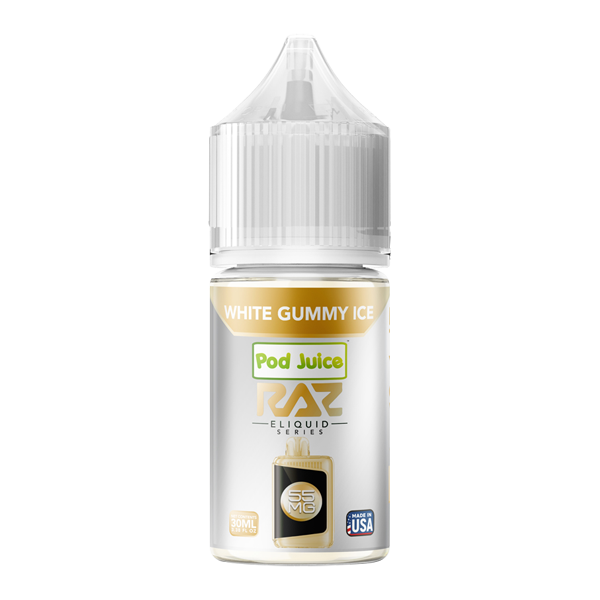 White Gummy Ice RAZ X Pod Juice