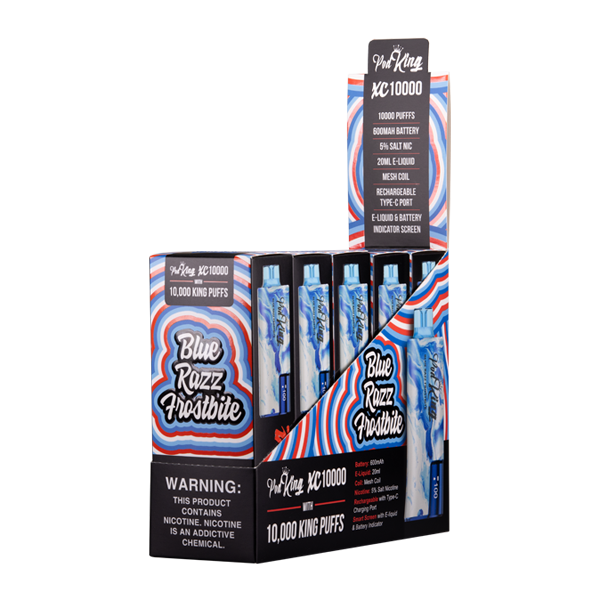 Blue Razz Frostbite Pod King XC10000 Vape – Mi-One Brands