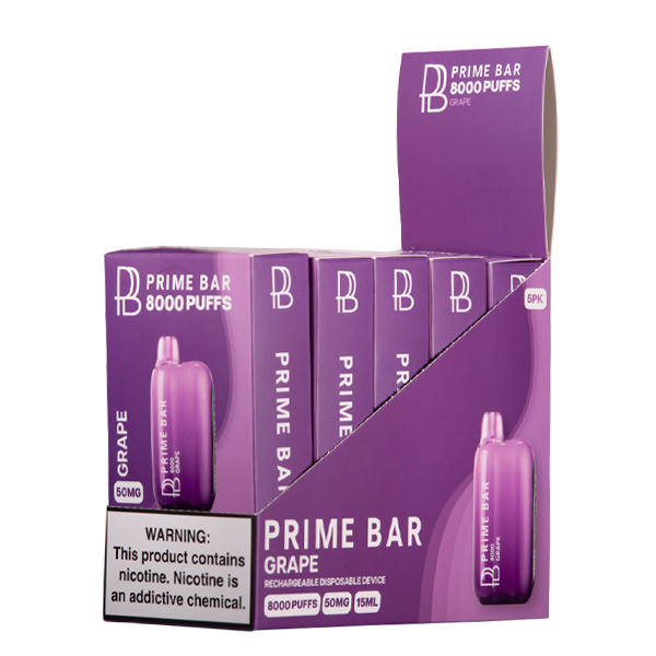 Grape Prime Bar Vape 10-Packs
