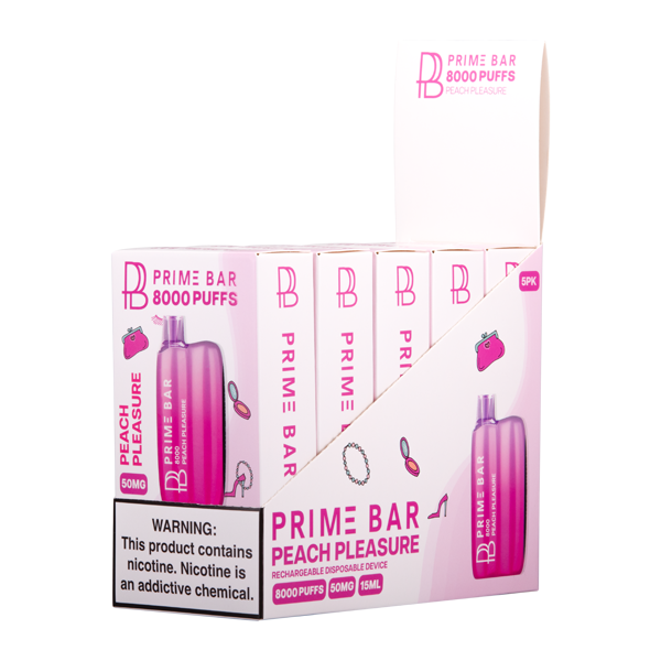 Peach Pleasure Prime Bar 8000 – Mi-One Brands