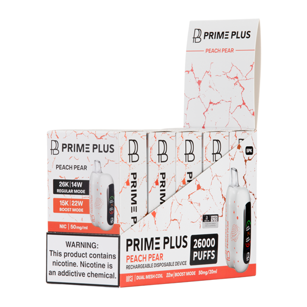 Peach Pear PRIME PLUS 26000 5 Pack