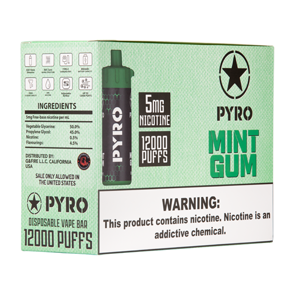 Mint Gum PYRO Vape MiOne Brands