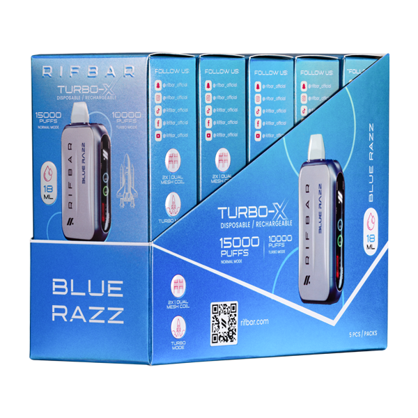 Blue Razz Rifbar Turbo-X