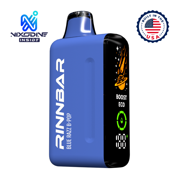 Blue Razz B-Pop RINNBAR 50000 Nixodine Vape