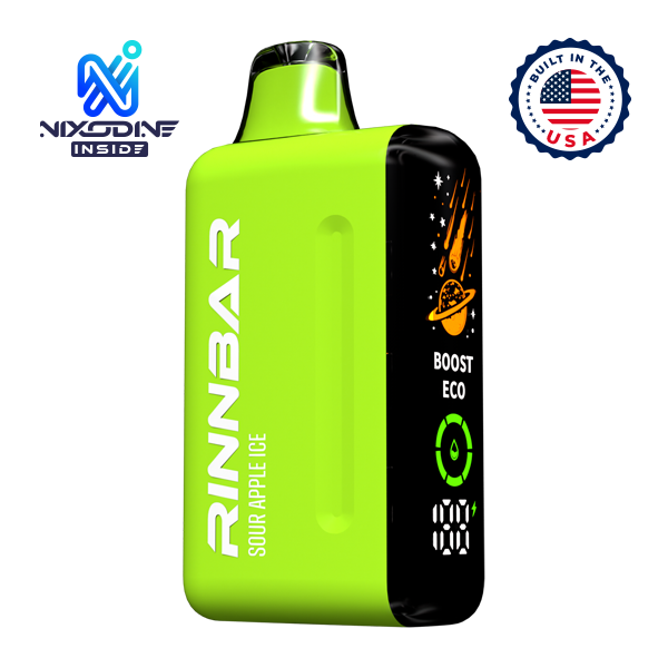 Sour Apple Ice RINNBAR 50000 Nixodine Vape