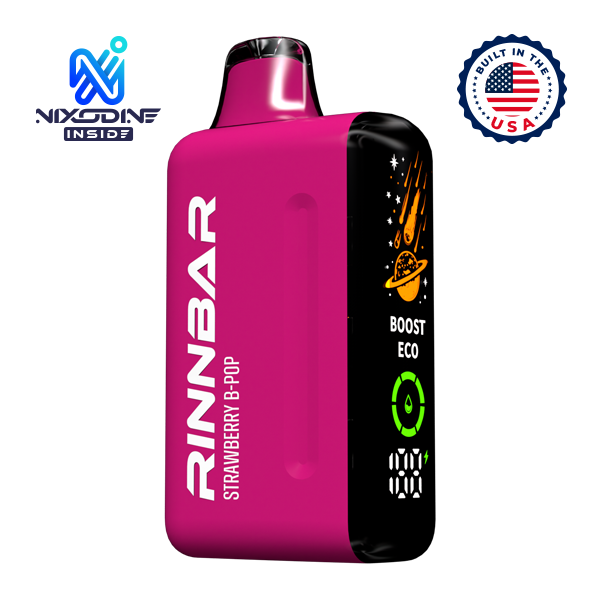 Strawberry B-Pop RINNBAR 50000 Nixodine Vape