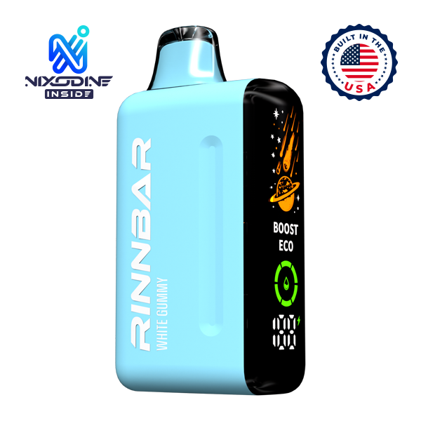 White Gummy RINNBAR 50000 Nixodine Vape