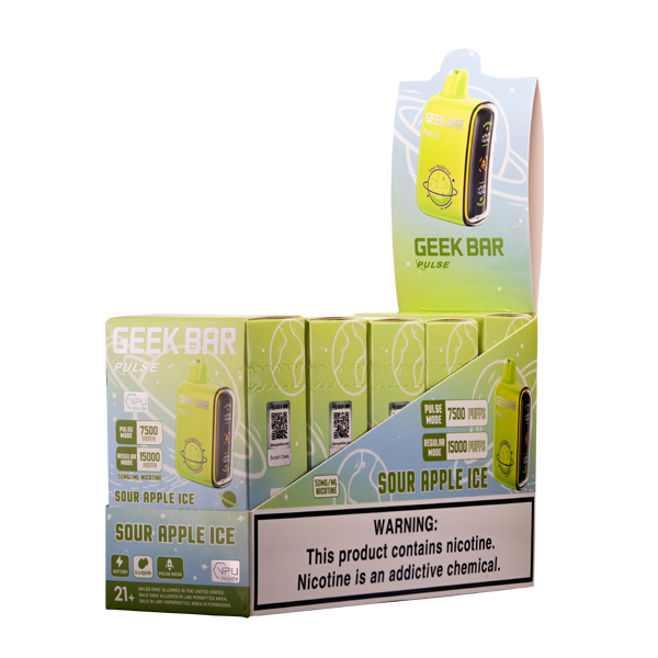 Sour Apple Ice Geek Bar Pulse Vape 5-Pack