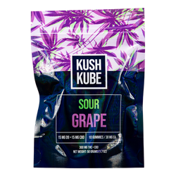 Sour Grape Kush Kube Gummy 10-Pack