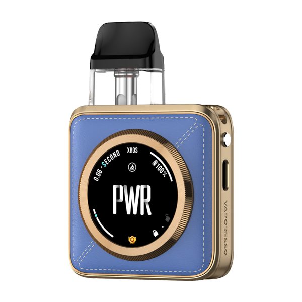 Vaporesso XROS 5 Nano Kit Satin Black Blue Leatherette