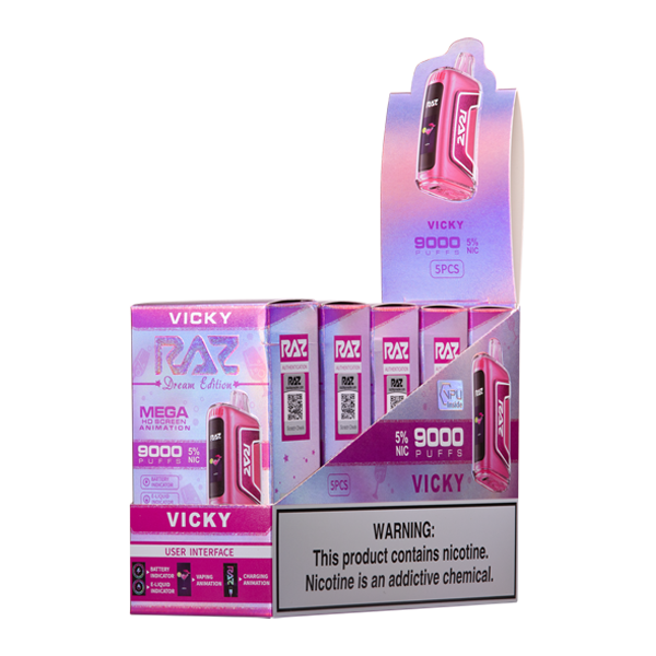 Vicky RAZ TN9000 Vape 5-Pack