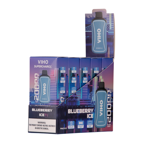 Blueberry Ice Viho Supercharge Vape 5-Packs