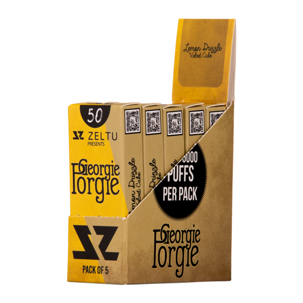 Lemon Drizzle Velvet Cake Georgia Porgie Zeltu X3 Pods 50mg 5 pack