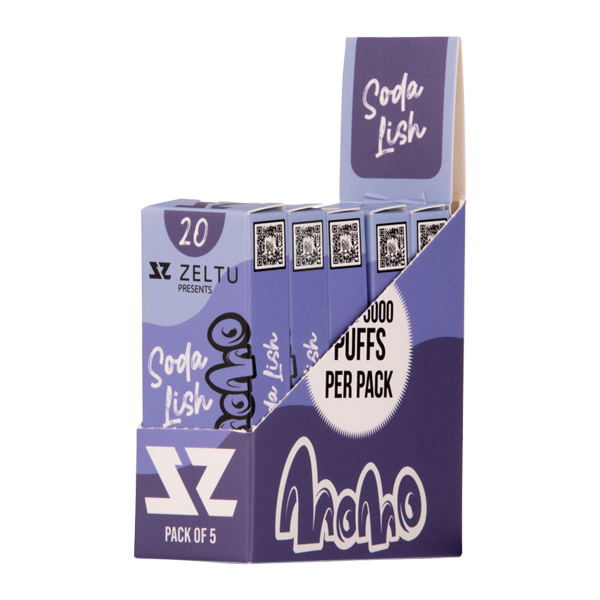 Soda Lish Momo Zeltu X3 Pods 20mg 5 pack