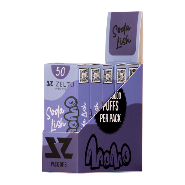 Soda Lish Momo Zeltu X3 Pods 50mg 5 pack