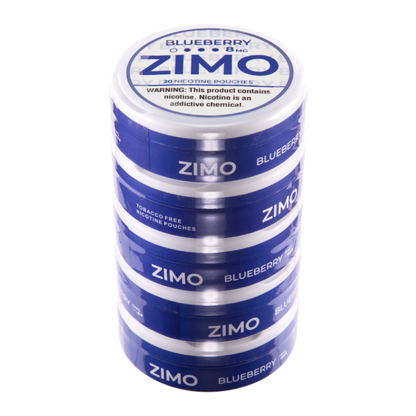 Blueberry 8mg Zimo 5-Pack White Label