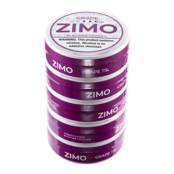 Grape Zimo Nicotine Pouches 6mg 5-Pack