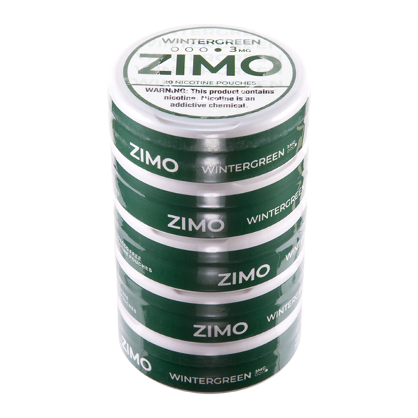 Wintergreen Zimo Nicotine Pouches 3mg 5-Pack