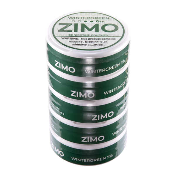Wintergreen Zimo Nicotine Pouches 6mg 5-pk