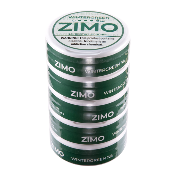 Wintergreen Zimo Nicotine Pouches 8mg 5pk