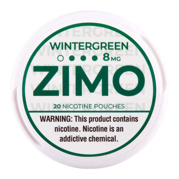 Wintergreen Zimo Nicotine Pouches 8mg