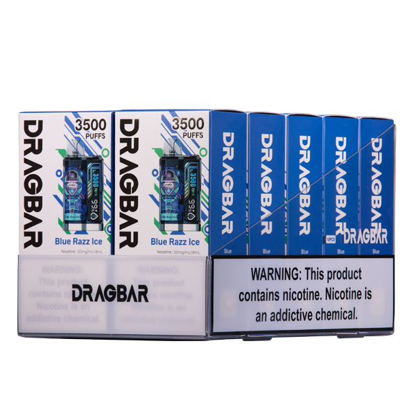 Blue Razz Ice Zovoo Dragbar B3500 10-Pack