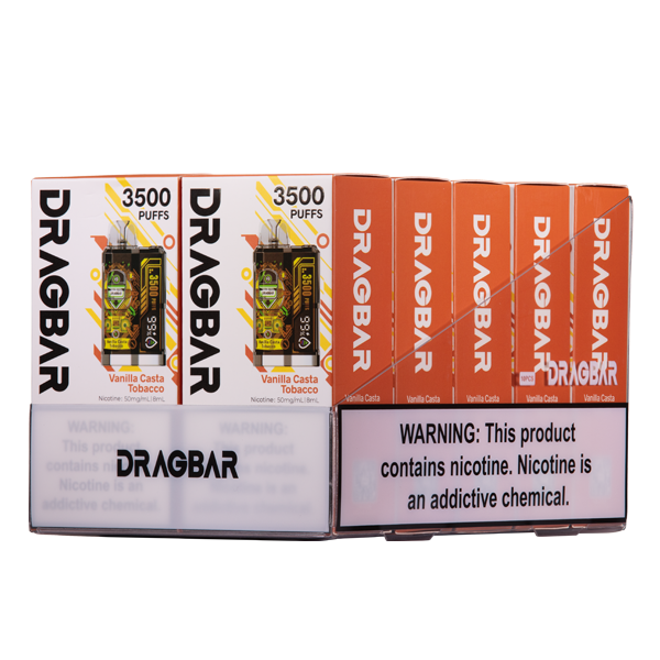 Vanilla Casta Tobacco Zovoo Dragbar B3500 10-Pack