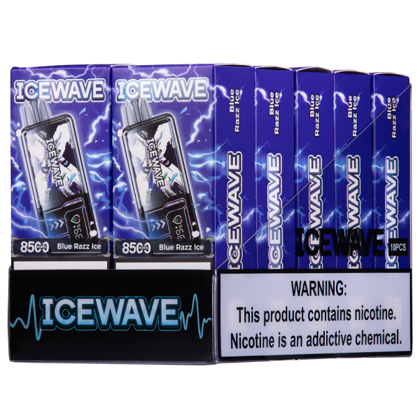 Blue Razz Ice Icewave 8500 10-Pack