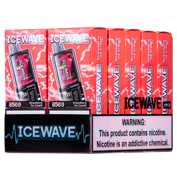 Strawberry Ice Cream Icewave 8500 10-Pack